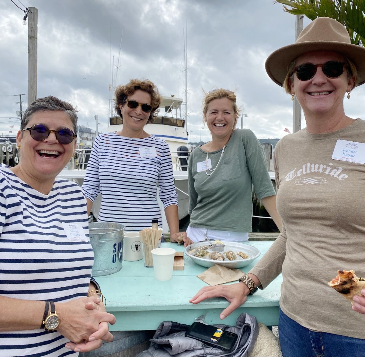 The North Fork Women at their Oyster Extravaganza