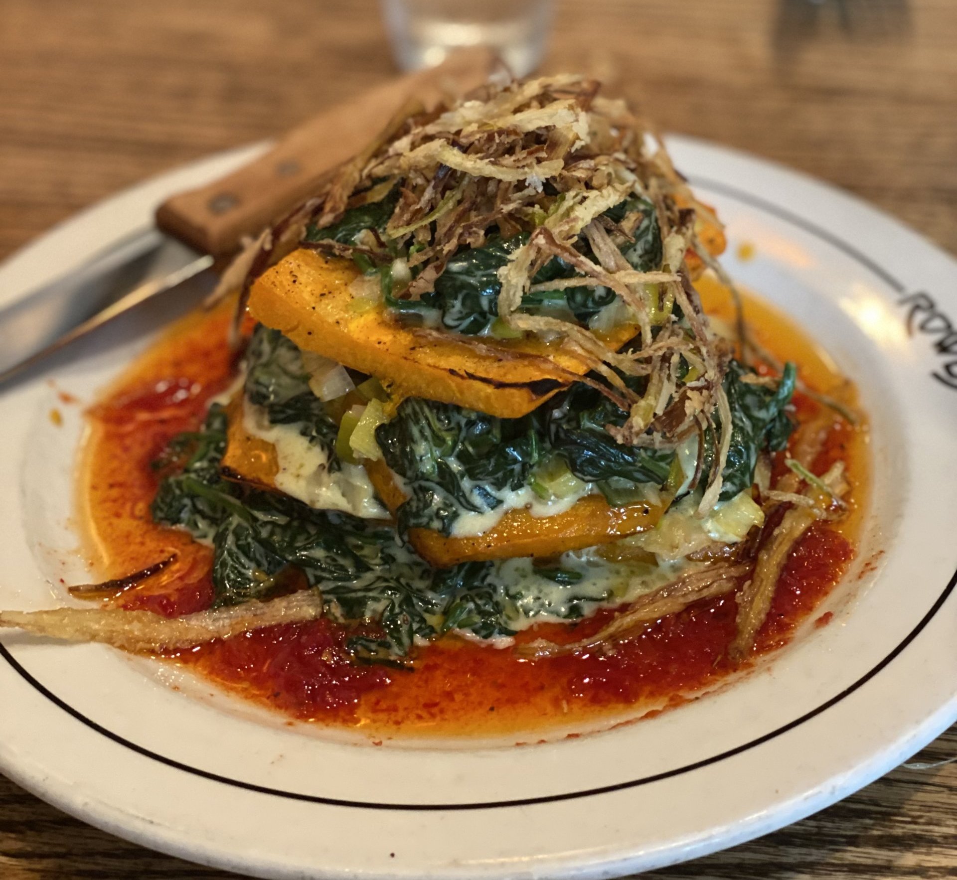 Ed Lightcap's Butternut Squash Lasagna at Rowdy Hall