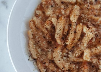 Stephan Bogardus's Cavatelli Bolognese at The Halyard at Sound View in Greenport