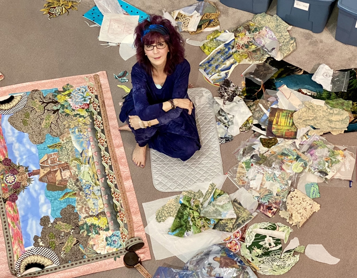 Amy Zerner at work in her Springs studio