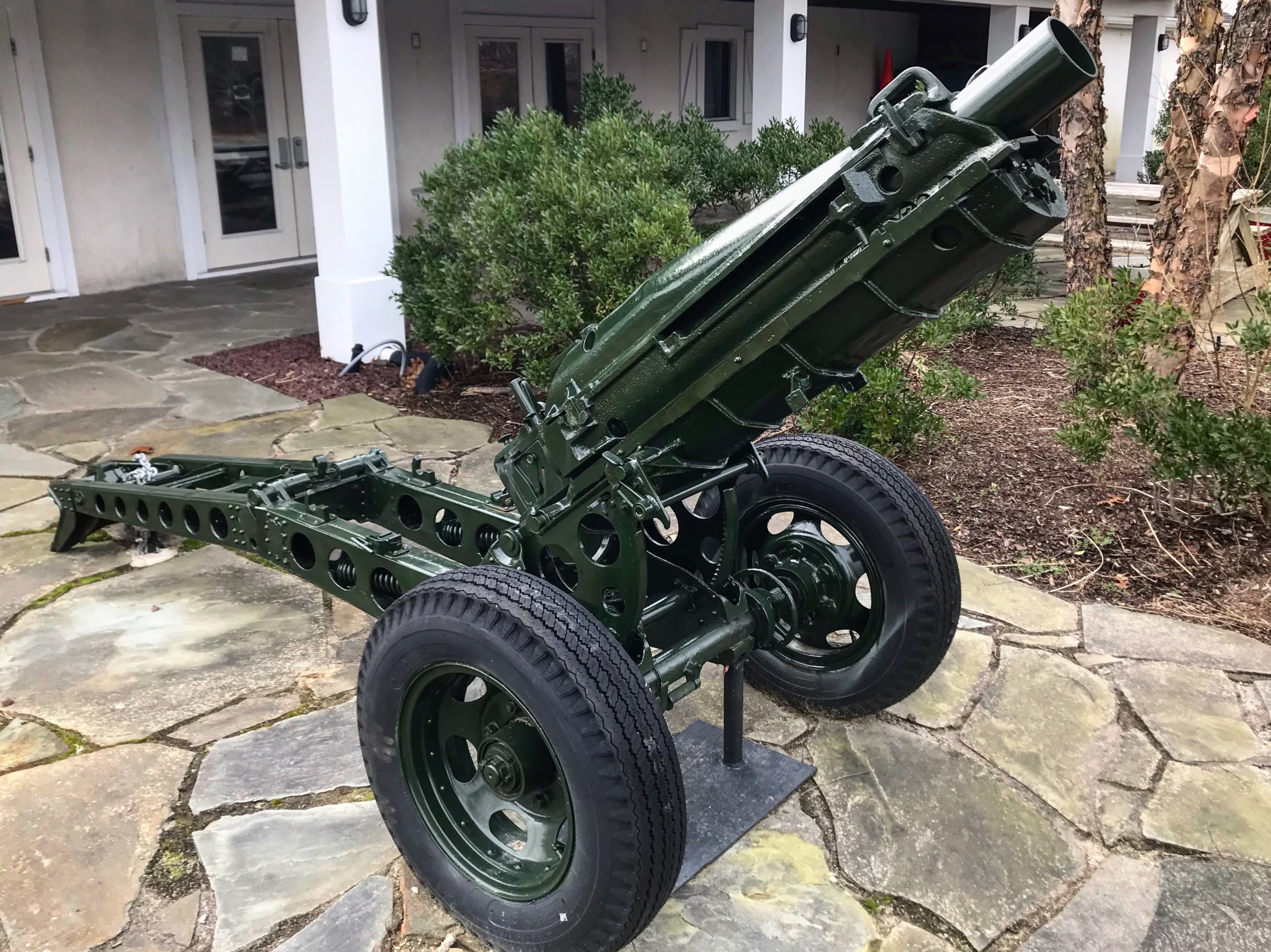 75mm M1A pack Howitzer at the Dayton-Soehlke-Ohlhorst Veterans Memorial VFW Post 5350 in Westhampton Beach 