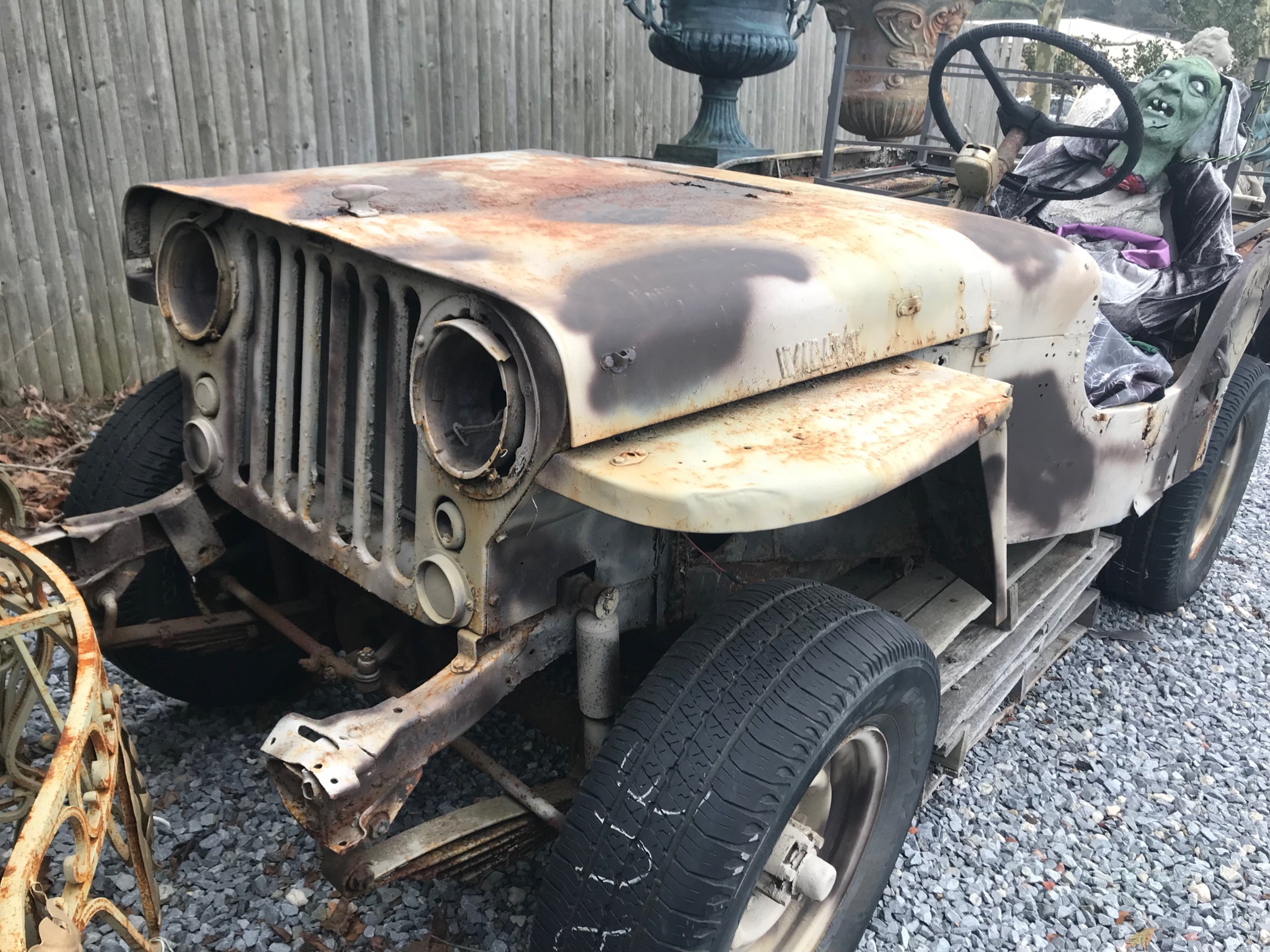 Willys Jeep at Behind the Fence Gallery in Southampton