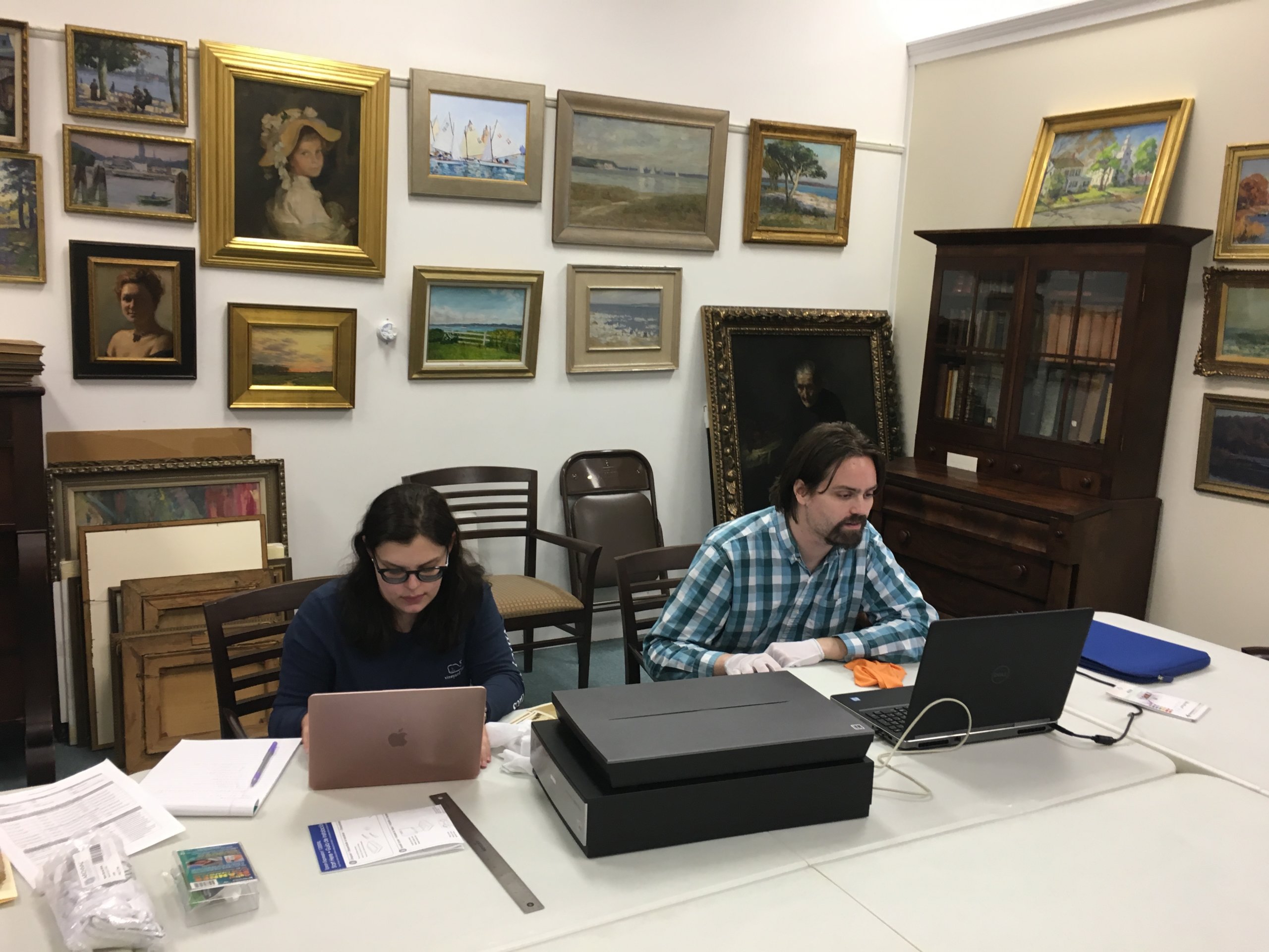 Graduate students digitize at Southold Historical Society