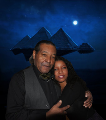 An image made for a blanket: Shinnecock Dyáni Brown and her late grandfather, Phillip D. Brown IV aka
