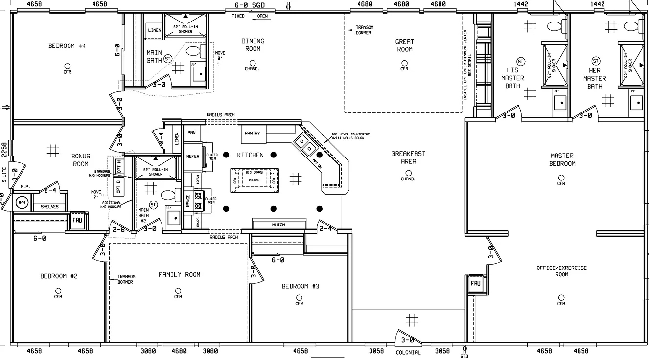 Plans for the barracks at Strongpoint Theinert Ranch