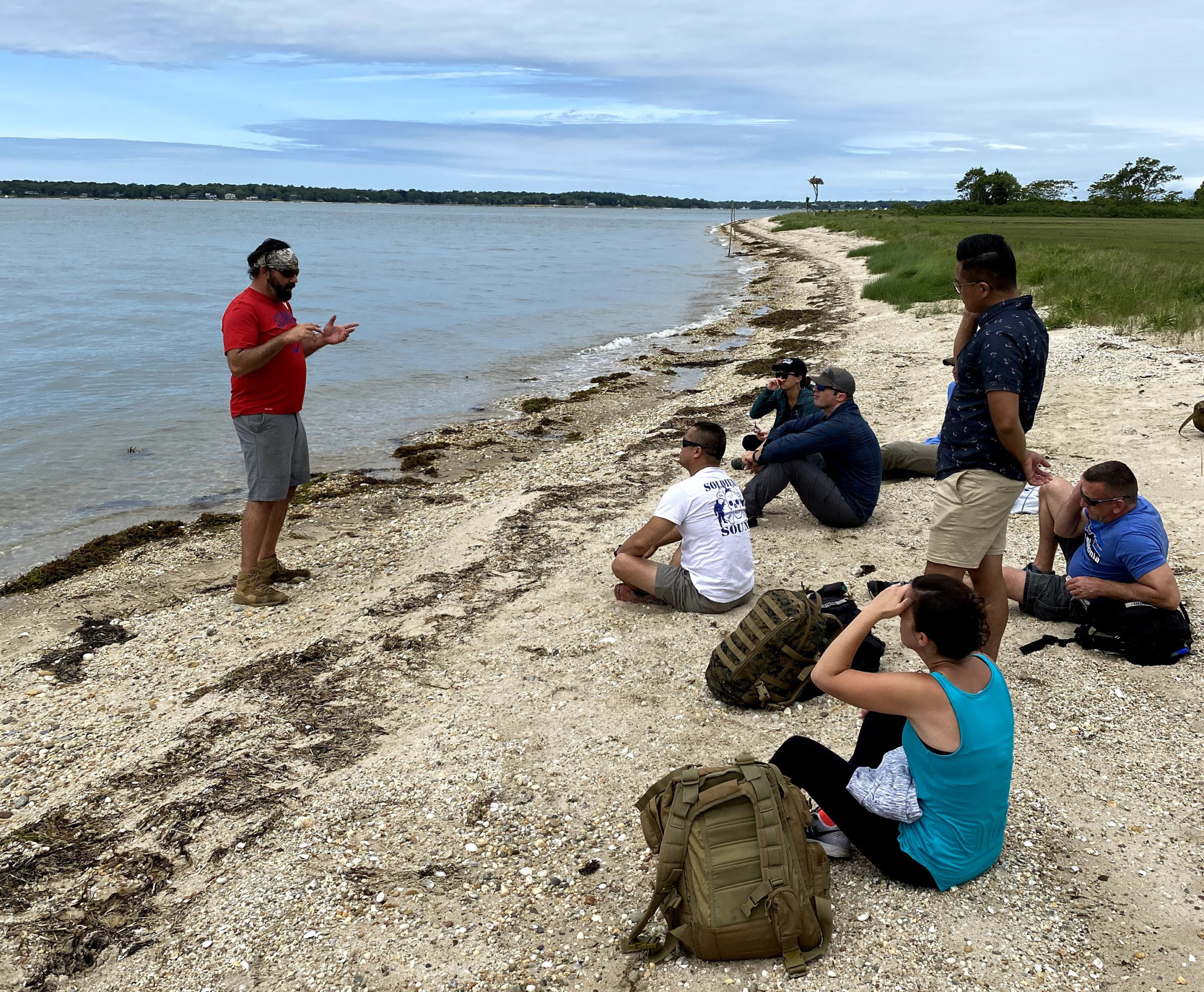 The Strongpoint Theinert Ranch team hosted a day hike for veterans at Mashomack Preserve in June