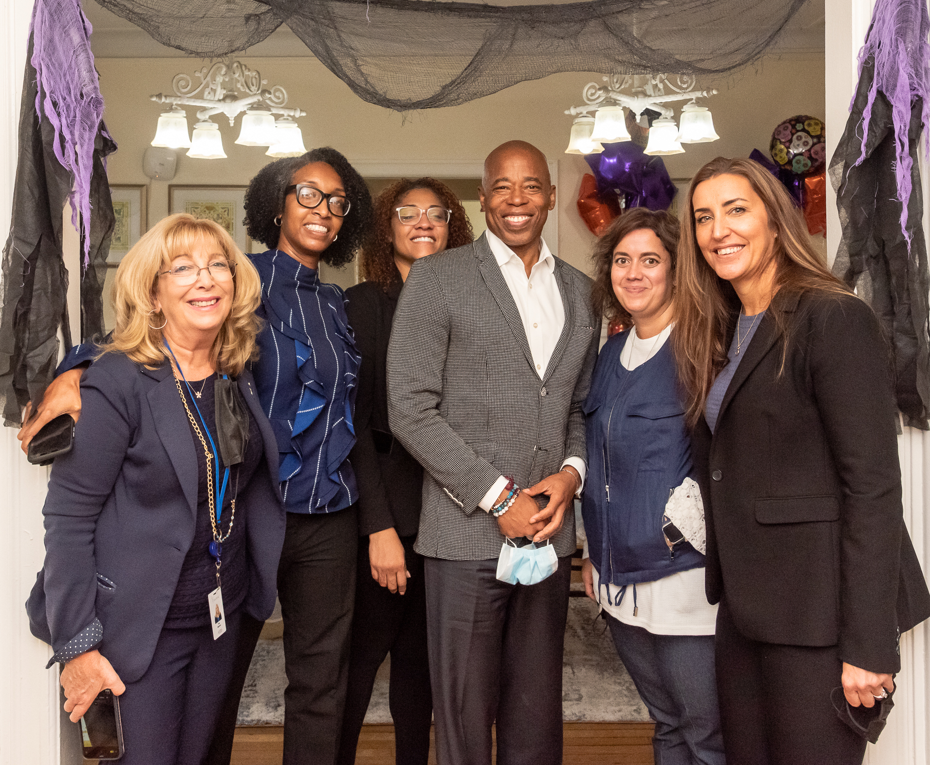 Eric with (l. to r.) Tina Moreno, Maya Snaith, Farah Domond-McKenzie, Lynette Garcia and Janet Koch