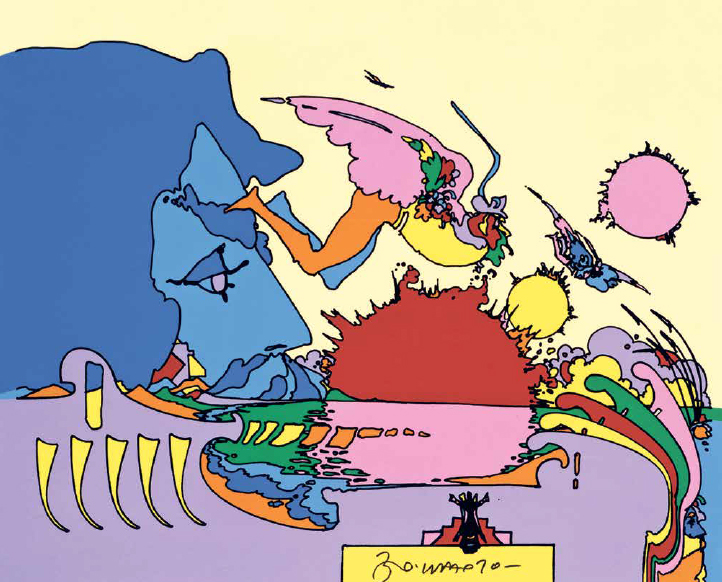 December 31, 2021 Dan's Papers cover art (detail) by Peter Max