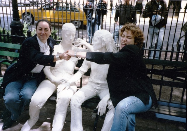 Leslie Cohen and her wife Beth Suskin