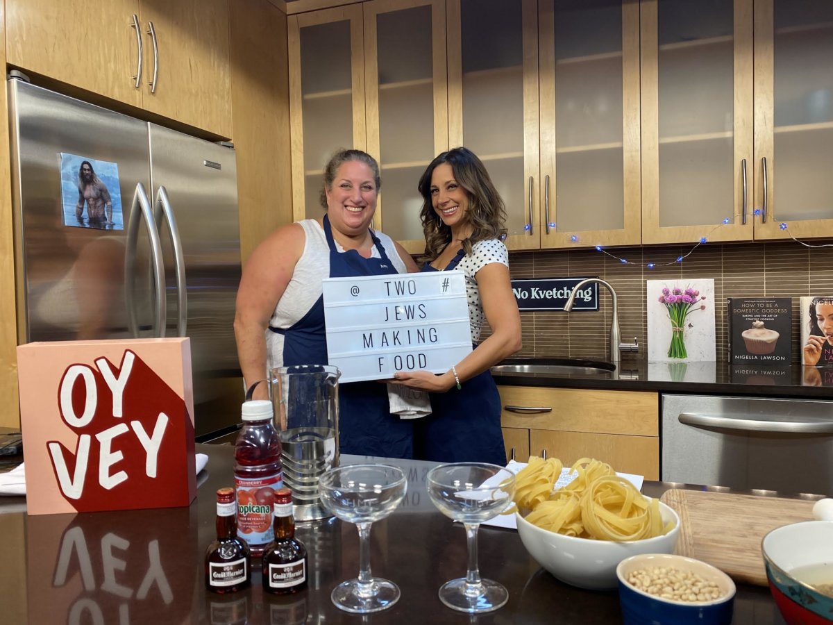Rebecca Edana and Amy Steinhaus Kirwin of "Two Jews Making Food" a local food tv show on LTV