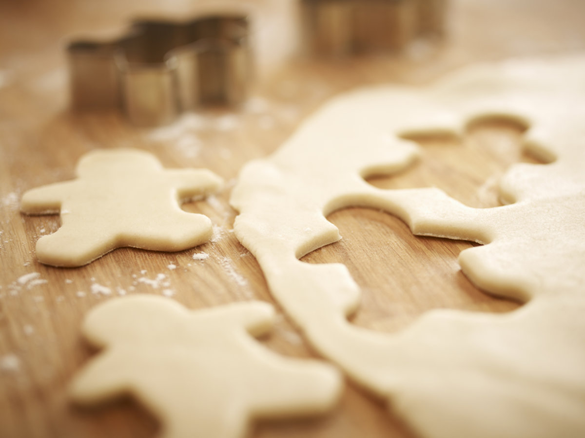 Gingerbread men are perfect holiday cookies to bake with your kids