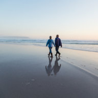 Find love for yourself and then share it with others - couple on beach