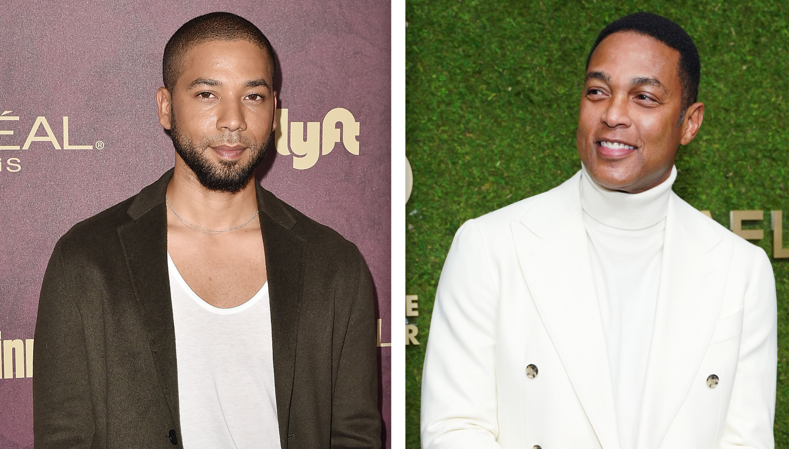 Jussie Smollett (left), Don Lemon (right)