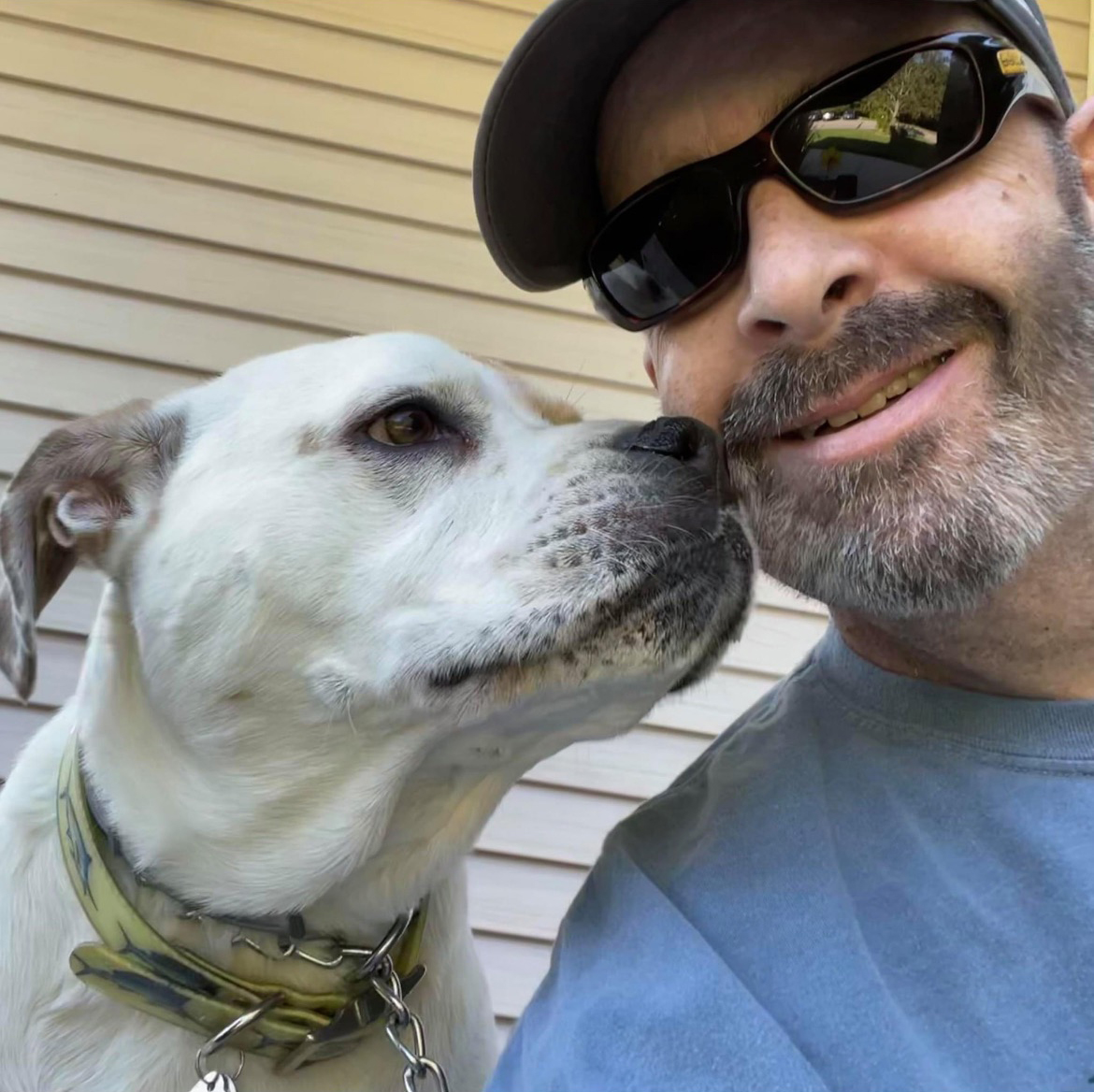 Neil Salvaggio and his dog
