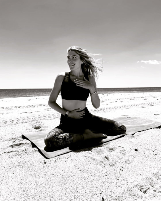 Yoga instructor Serena Azizo