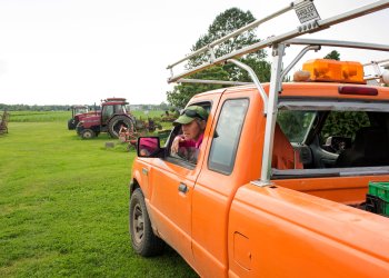 Marilee Foster of Foster Farm worker Long Island