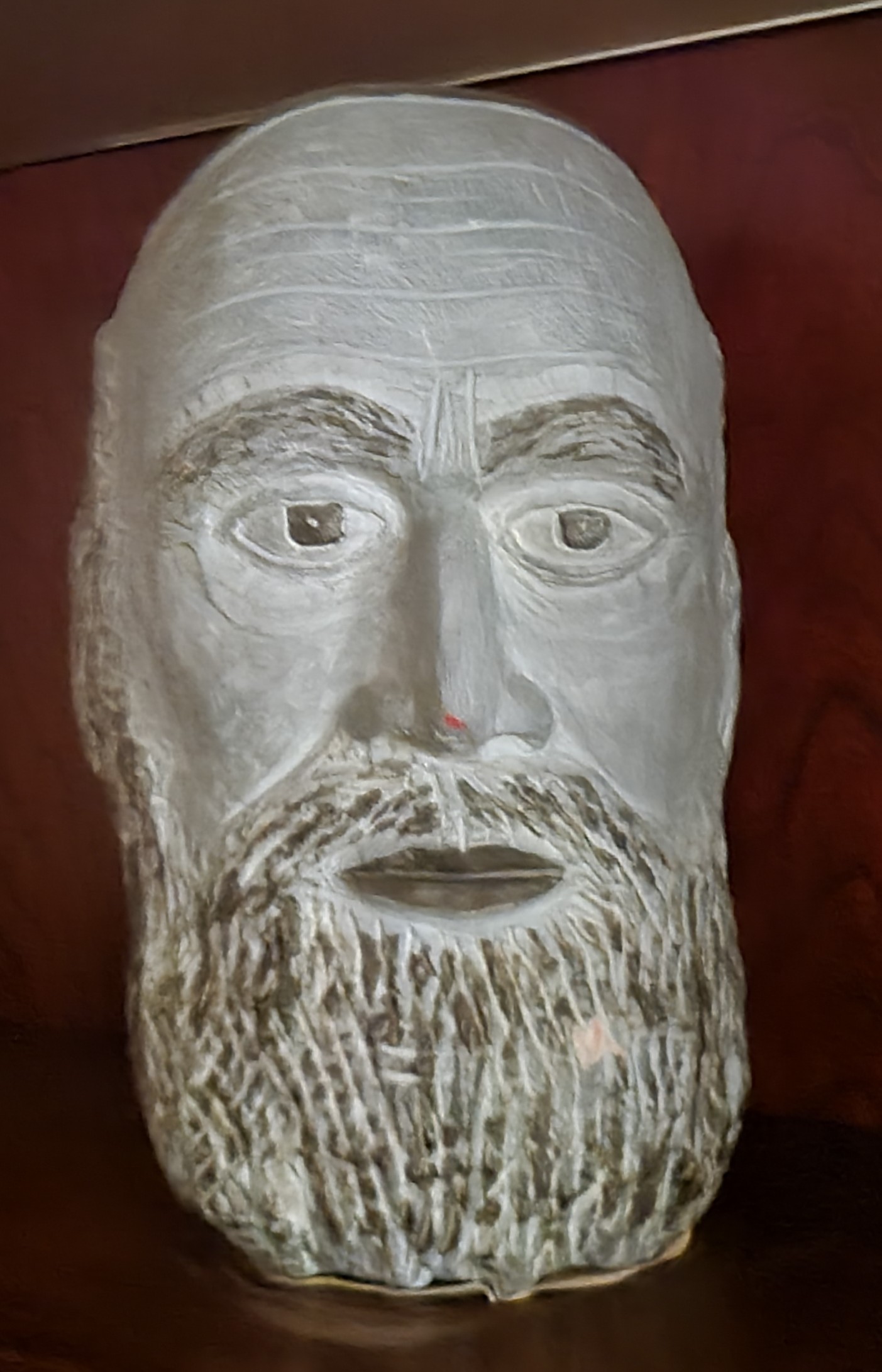 “Wise Man,” African wonder stone, 15 x 6 x 4 inches by Harvey Manes