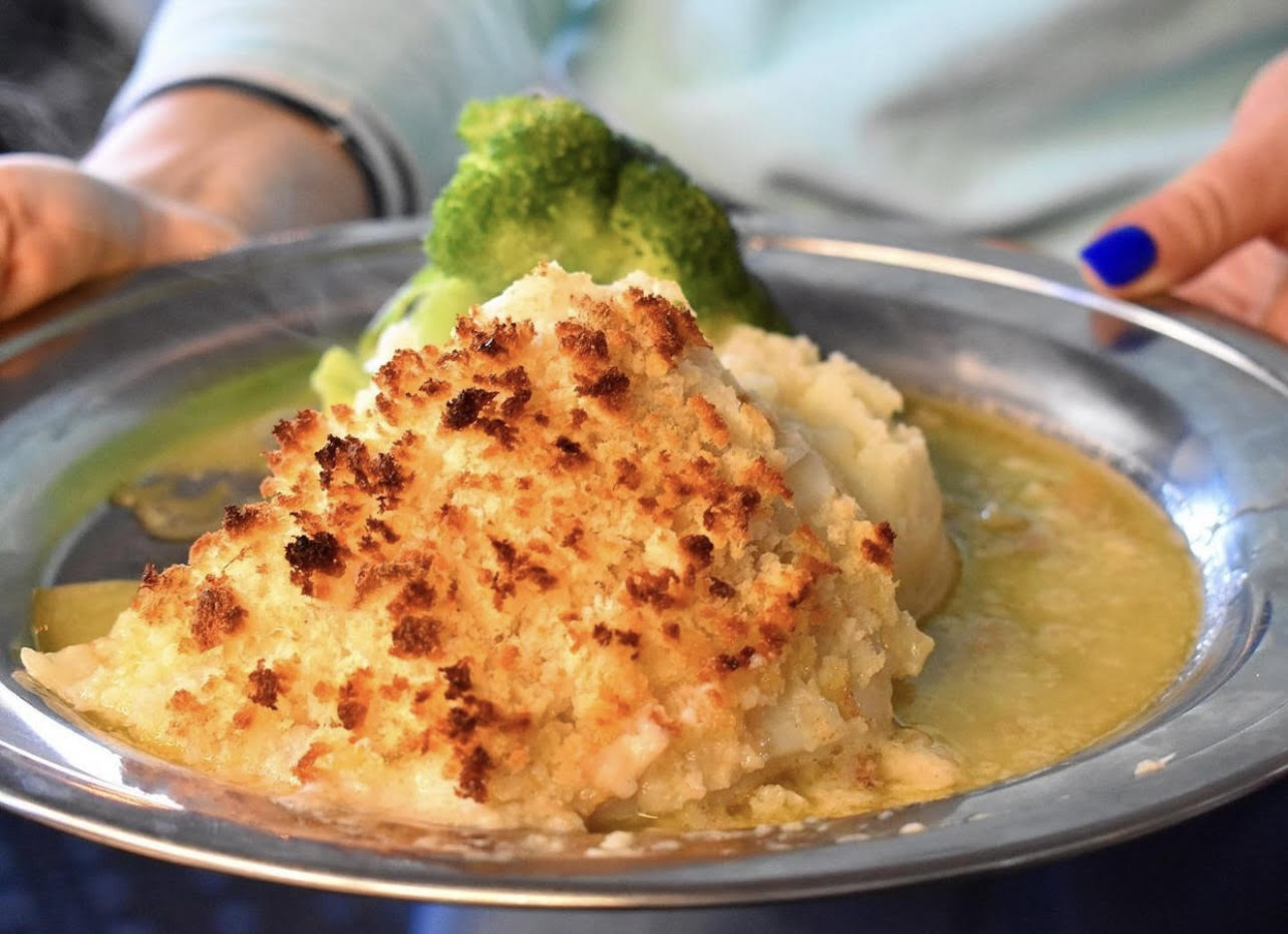 Buoy One's horseradish-encrusted cod