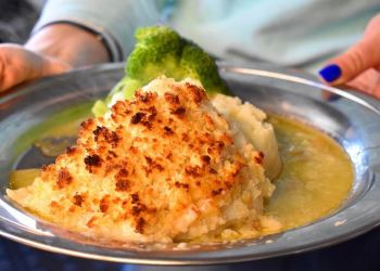 Buoy One's horseradish-encrusted cod