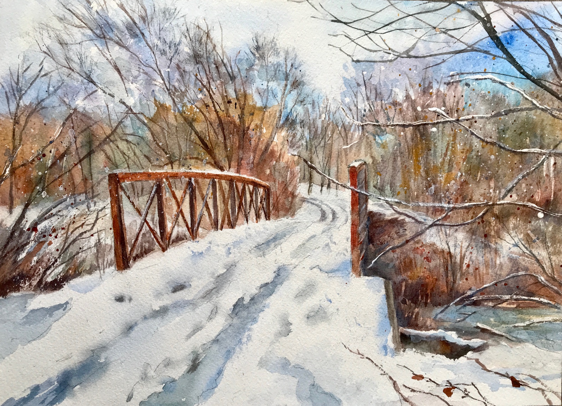 Susan Sterber's "Snowy Bridge"