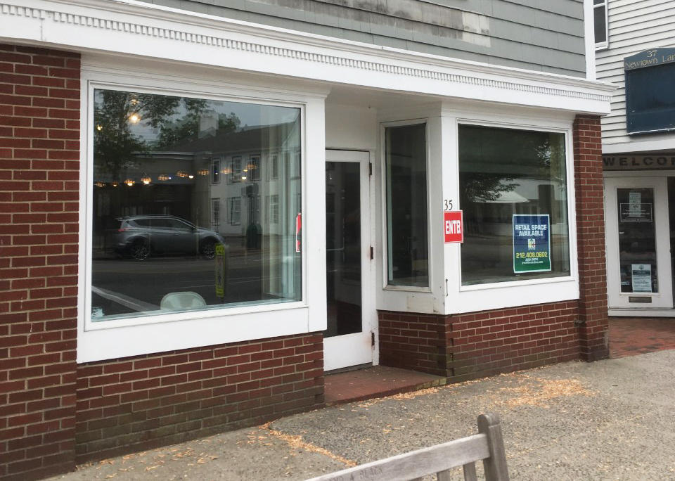 The future home of A La Mode Shoppe on Newtown Lane in East Hampton