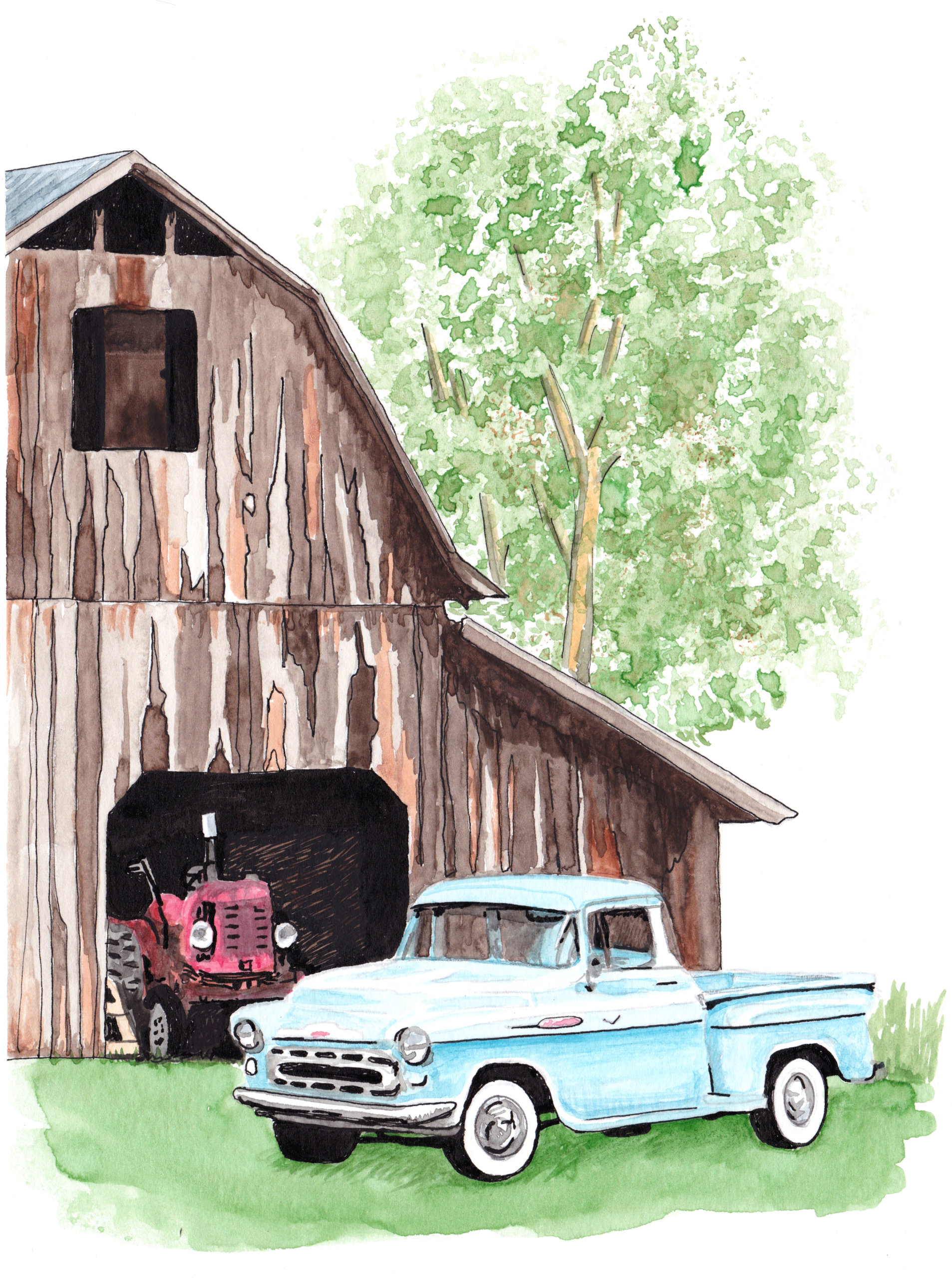 "Truck Barn #3" by Lisa Claisse