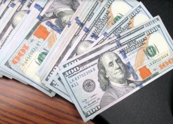 Cash recovered as part of a joint Southampton Village and Suffolk County police lottery scam investigation