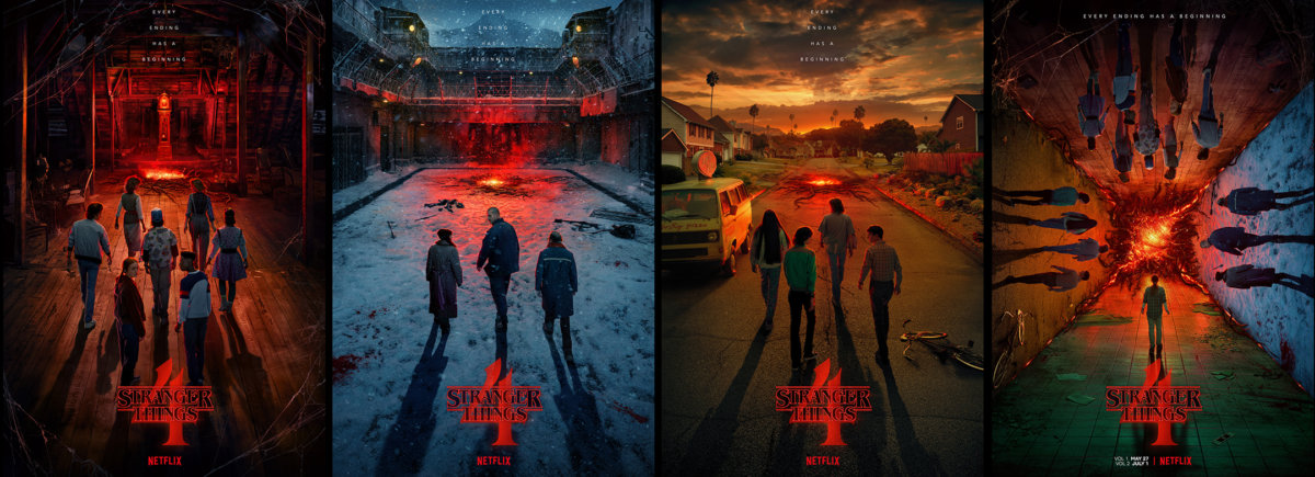 Stranger Things Season 4 location posters