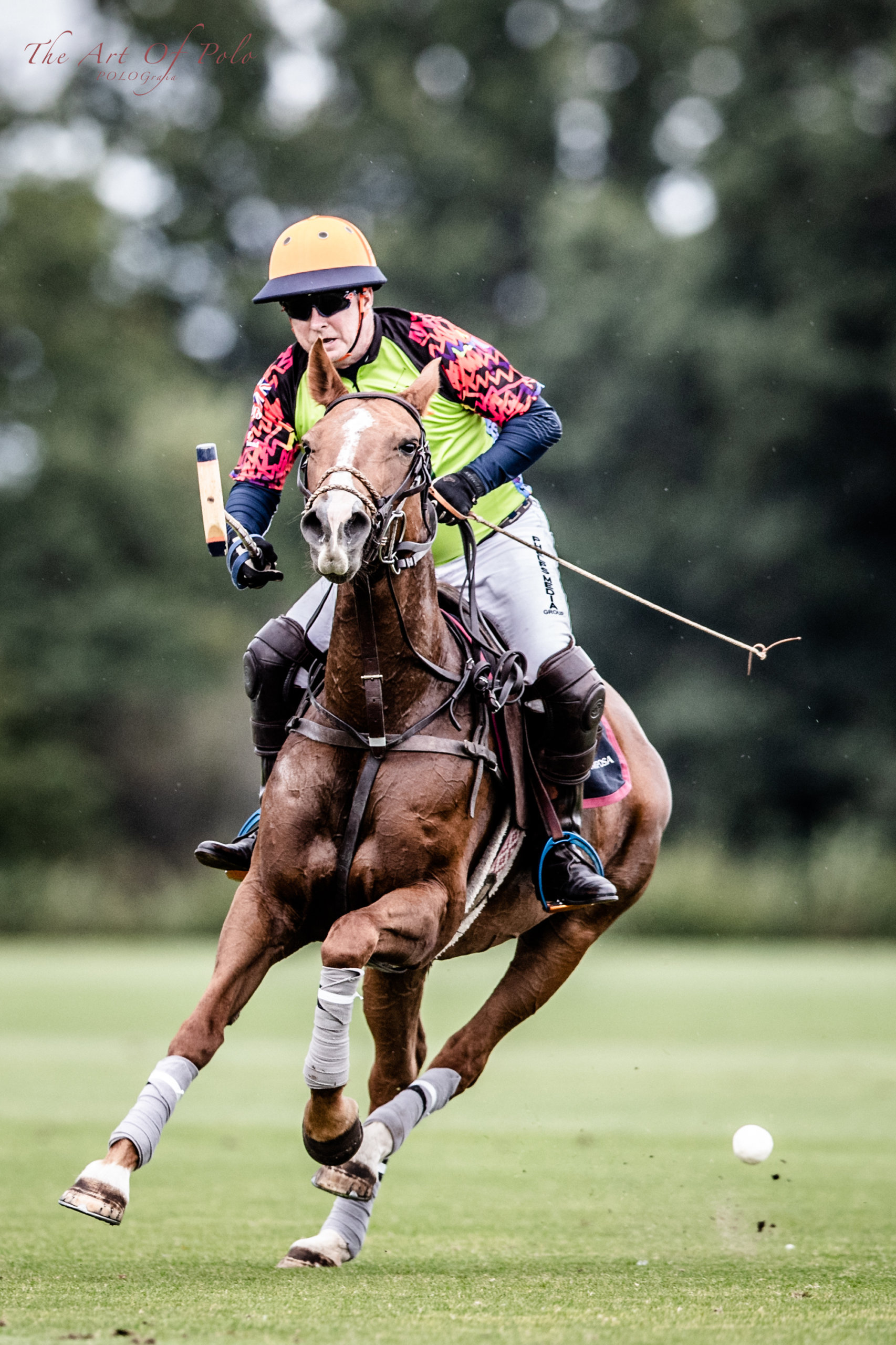 Gay Polo League founder Chip McKenney on his horse