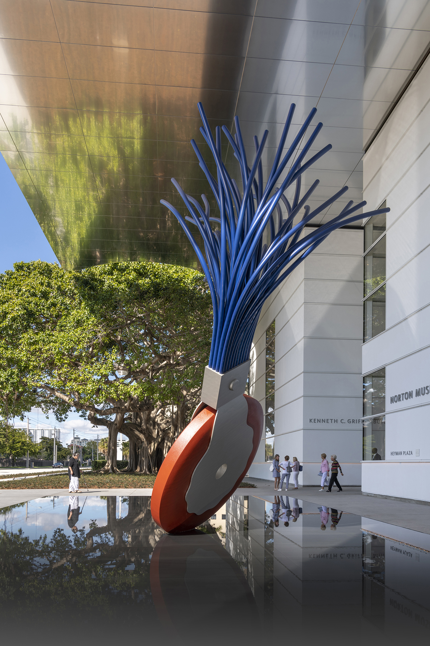 Claes Oldenburg's "Typewriter Eraser, Scale X" (1999) at the Norton Museum of Art