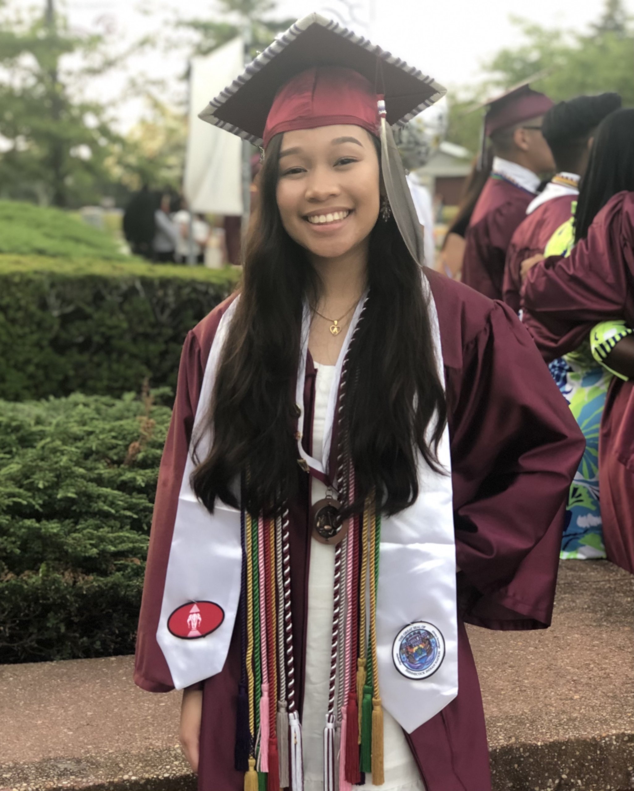 Asia Cofield after graduating from Southampton High School in 2019
