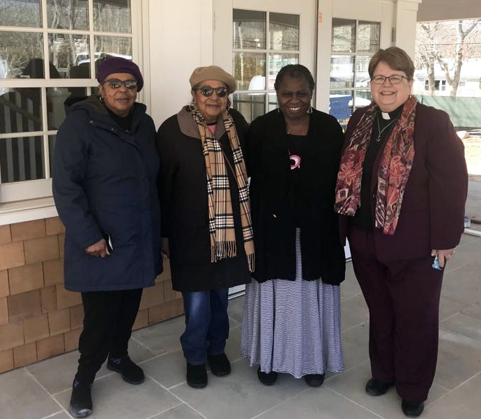 Jerlean Hopson, Arlene Van Slyke, Bonnie Cannon and Rev. Joanne Utley at BCCRC