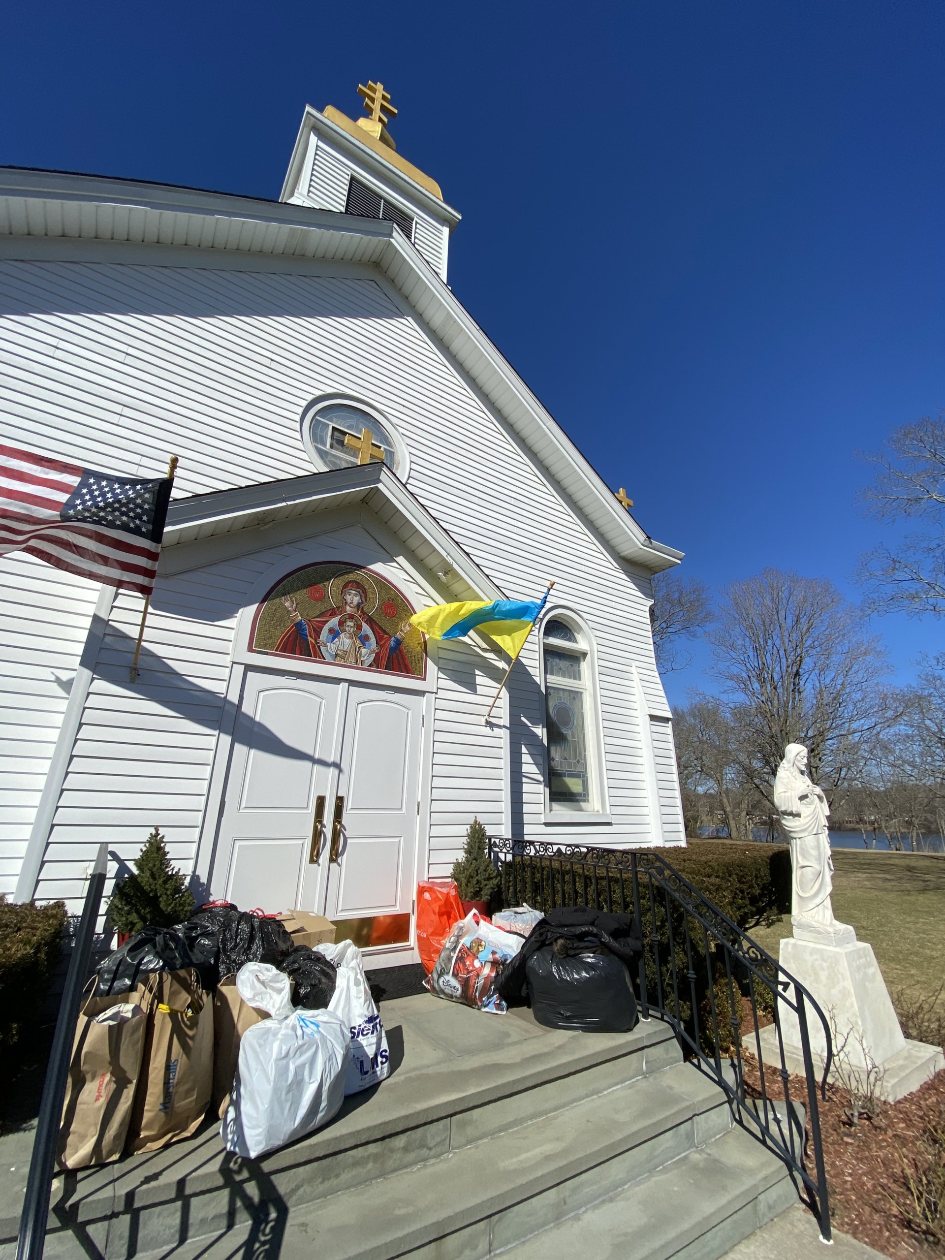 Donations have been pouring in at the Ukrainian church in Riverhead