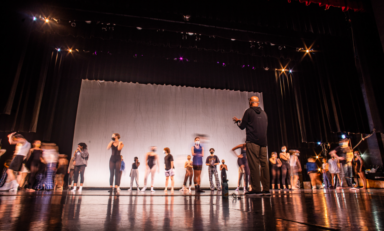 Dance Students from Dreyfoos rehearsing
