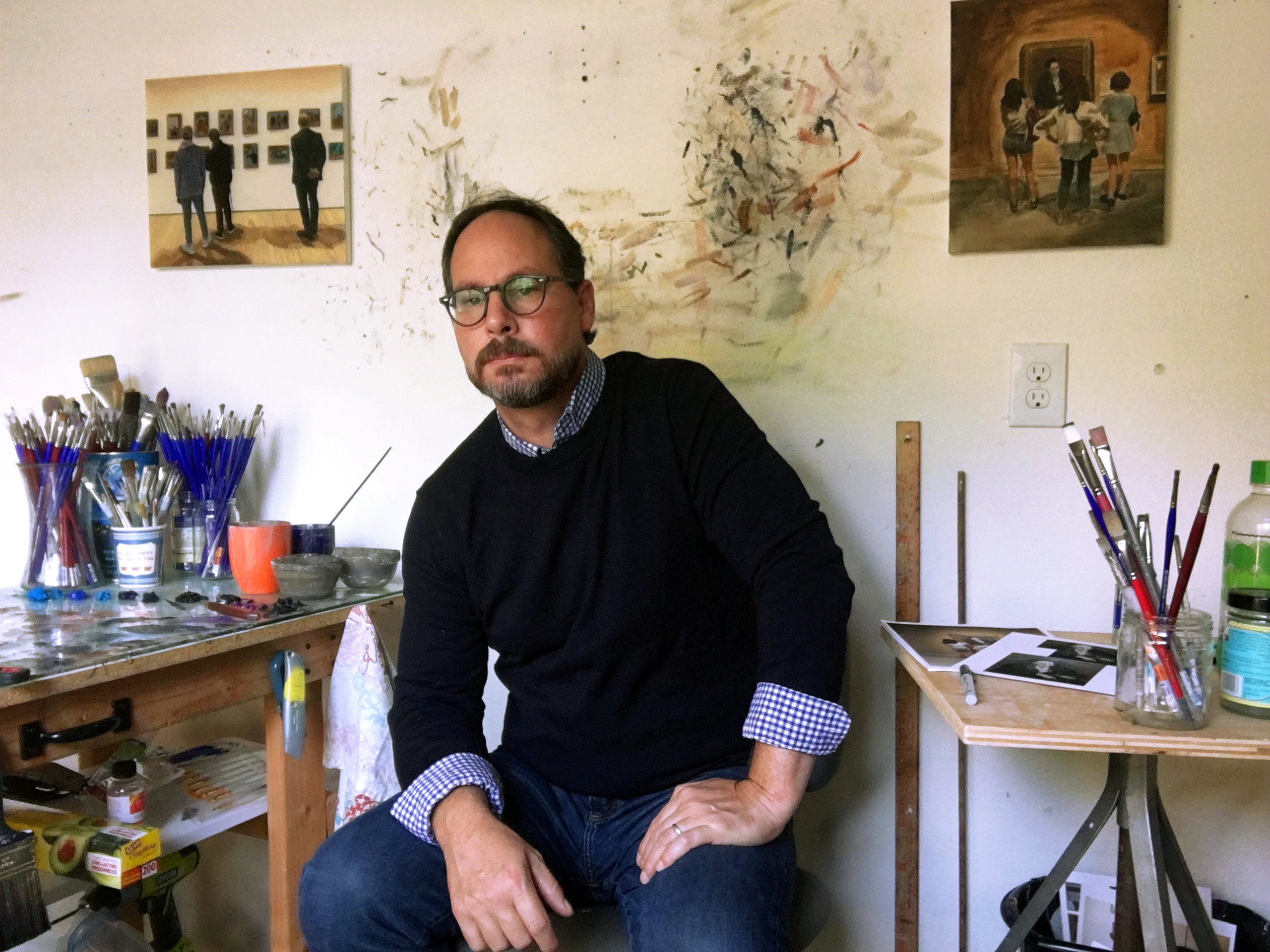 Joe Fig in his studio