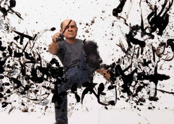 “Namuth’s Pollock #10” March 4, 2022 Dan's Papers cover art by Joe Fig