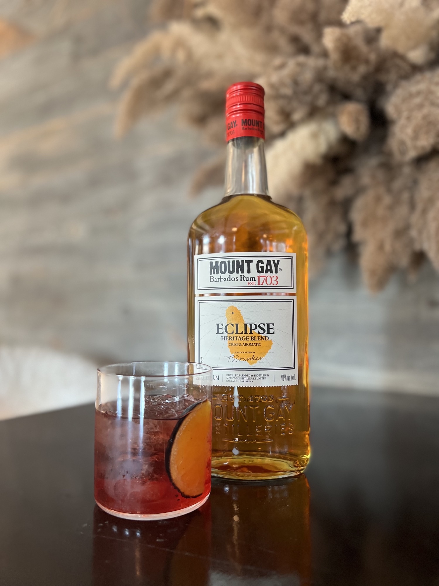 Smoked Orange Negroni with Mount Gay Eclipse rum