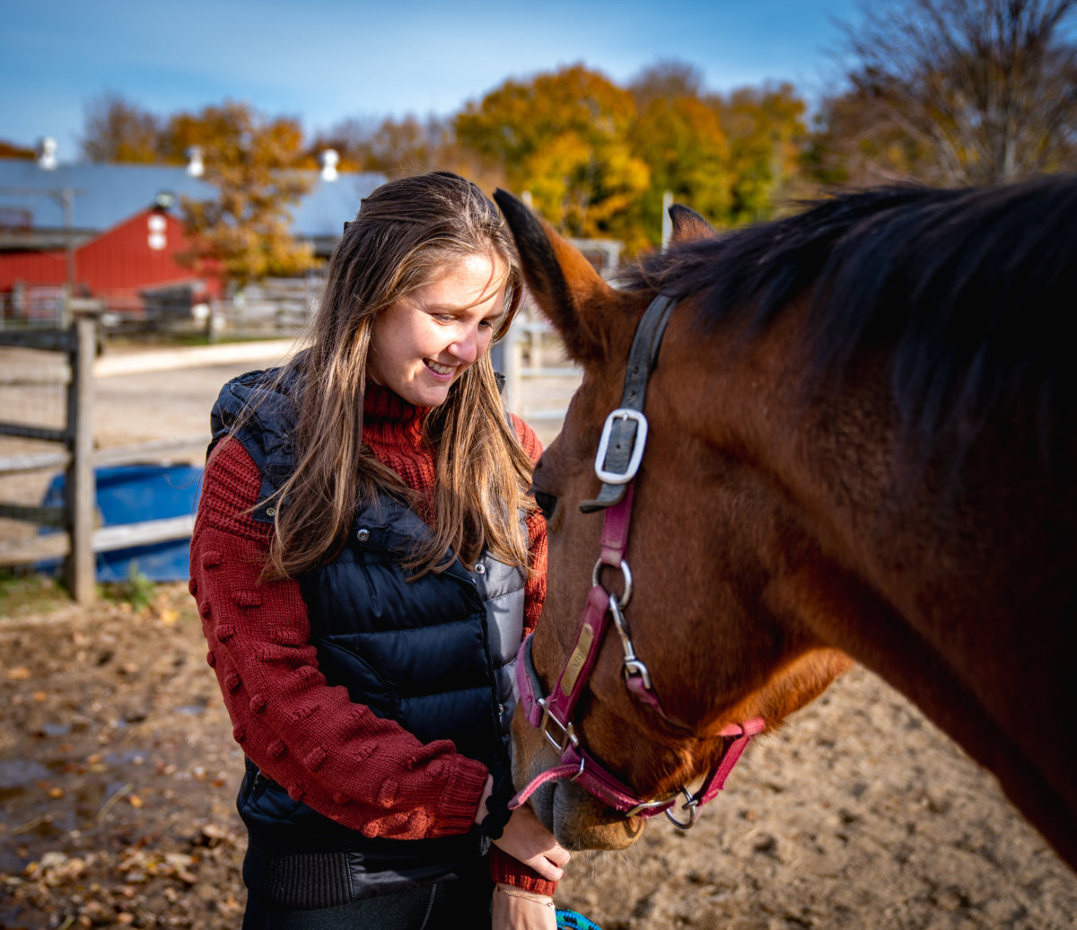 Horse and human at Spirit's Promise in Riverhead
