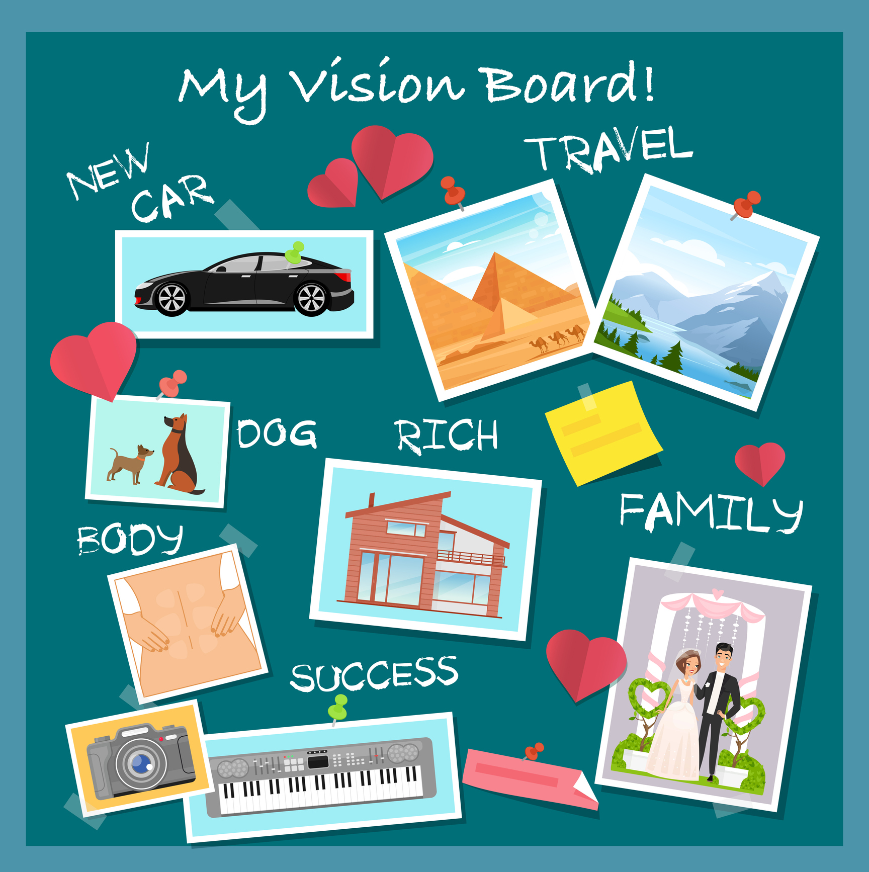 Learn how to create your own vision board and get yourself motivated to make it a reality!