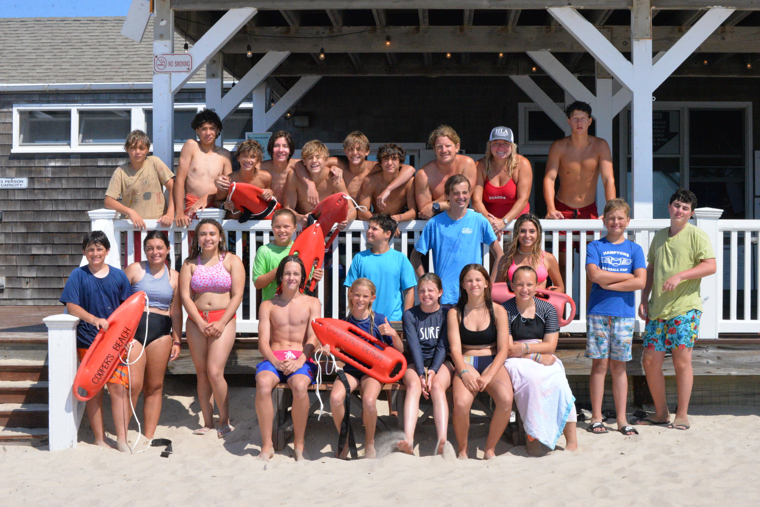 The 2021 junior lifeguards class at Coopers Beach