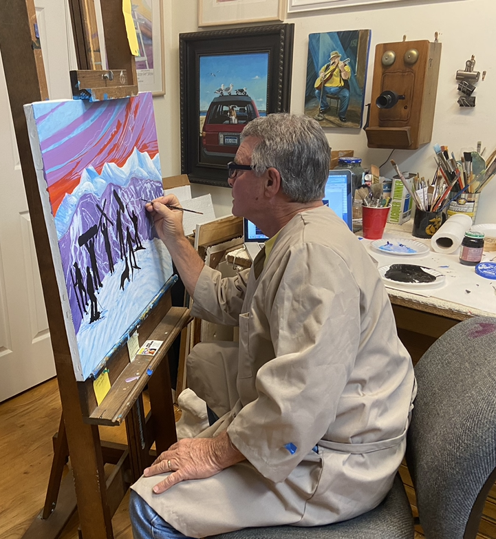 Nick Cordone in his studio