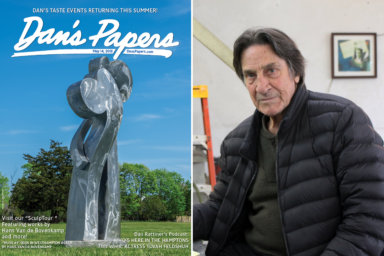 Hans Van de Bovenkamp's "Muse #1" sculpture on the cover of the May 14, 2021, issue of Dan's Papers
