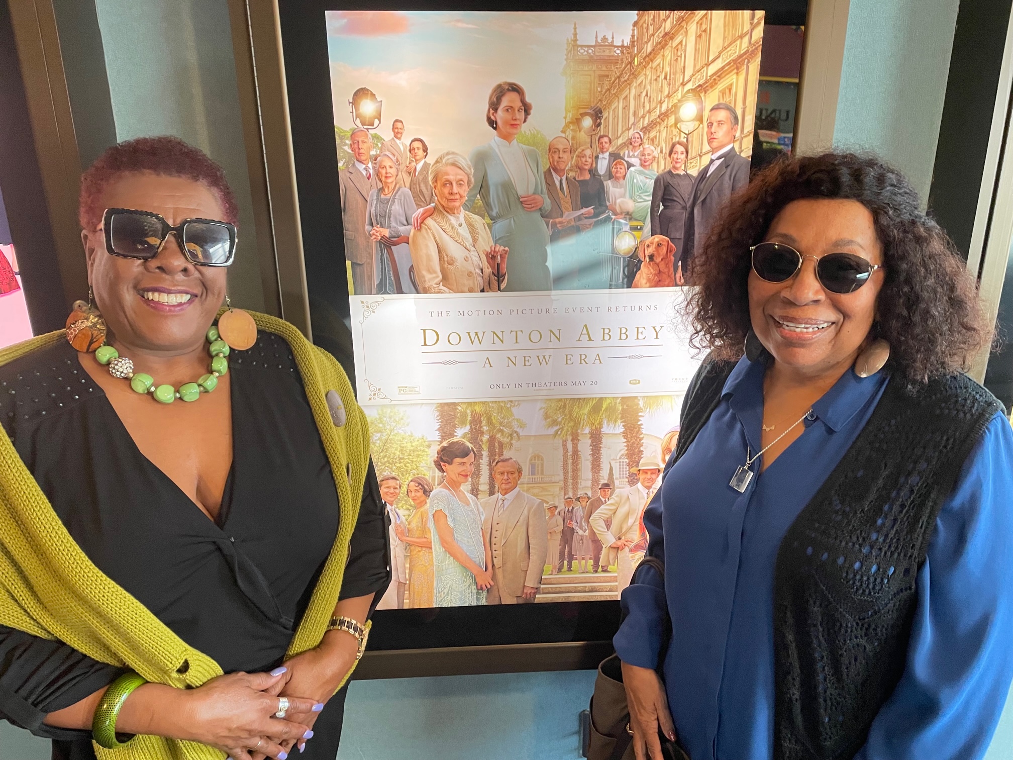 Southampton African American Museum Exec Director Brenda Simmons, Debbie Woods at Downton Abbey: A New Era screening