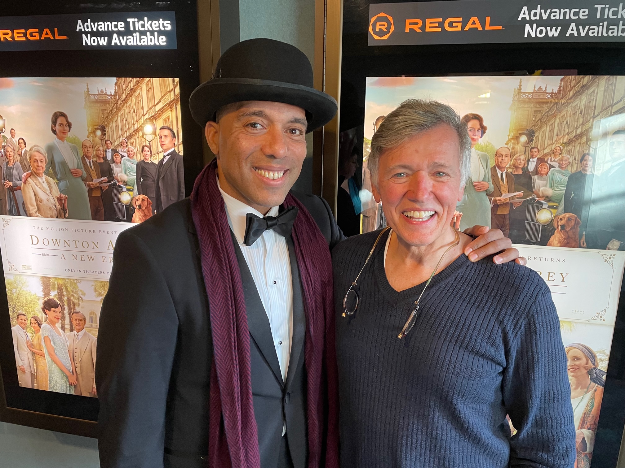 Gabriel Portuondo, Randall Hemming at Downton Abbey: A New Era screening