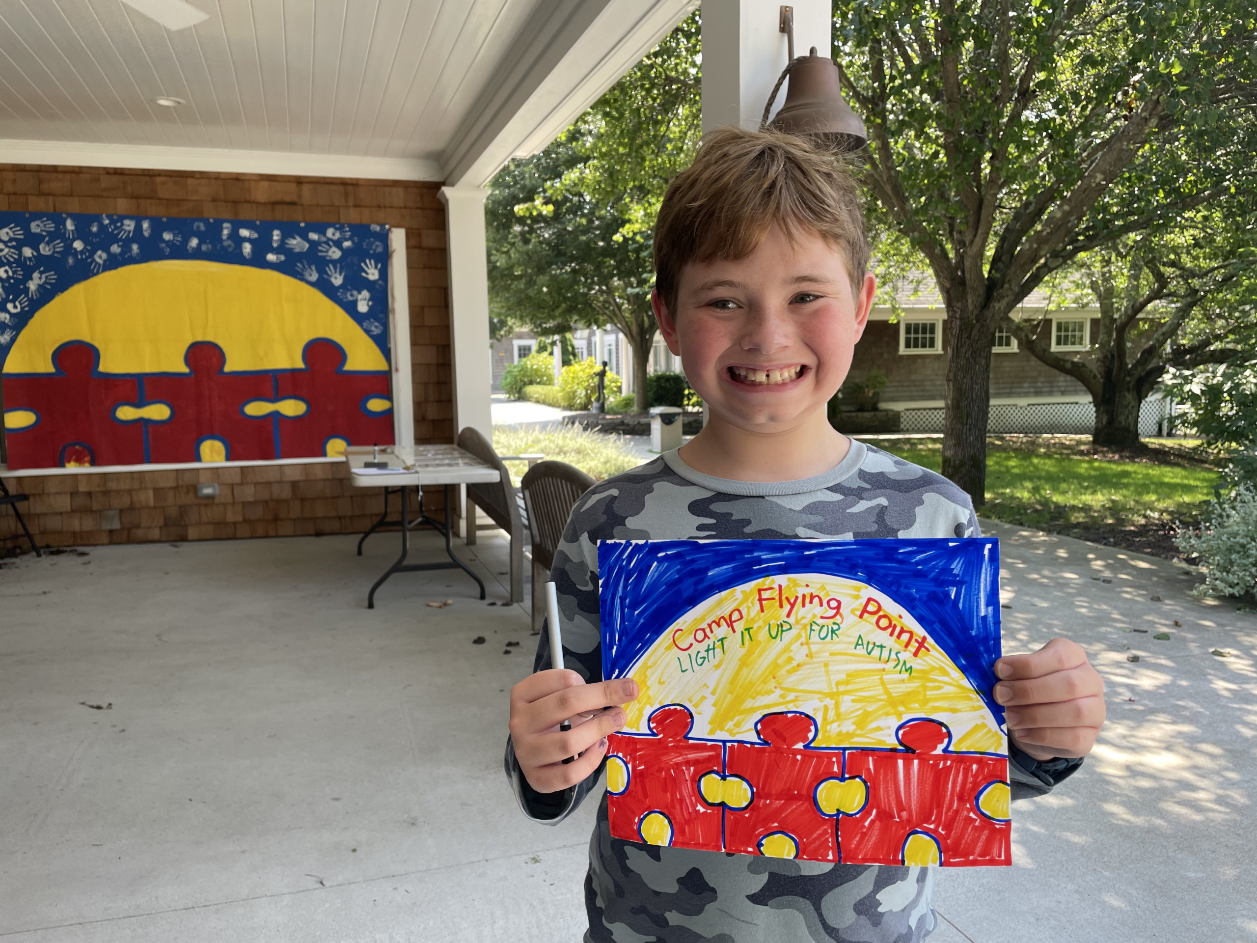 All smiles at Camp Flying Point