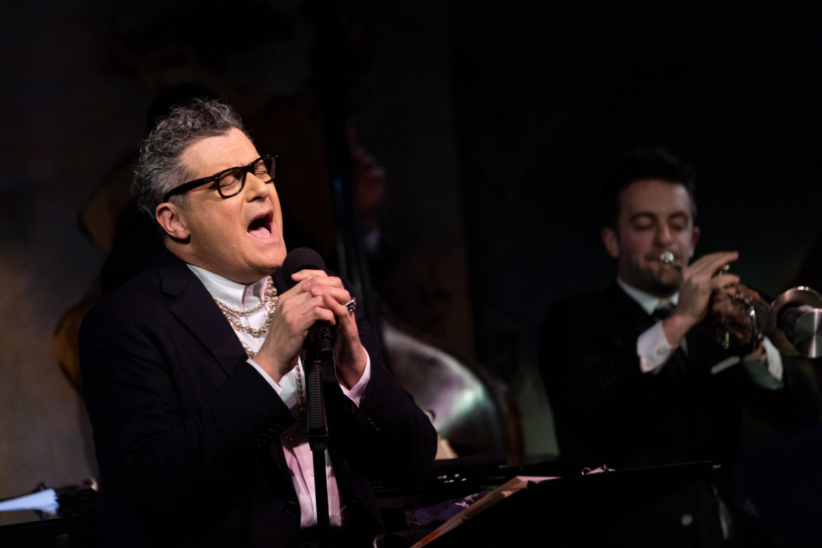 Isaac Mizrahi performing his cabaret act at the Cafe Carlyle in New York City