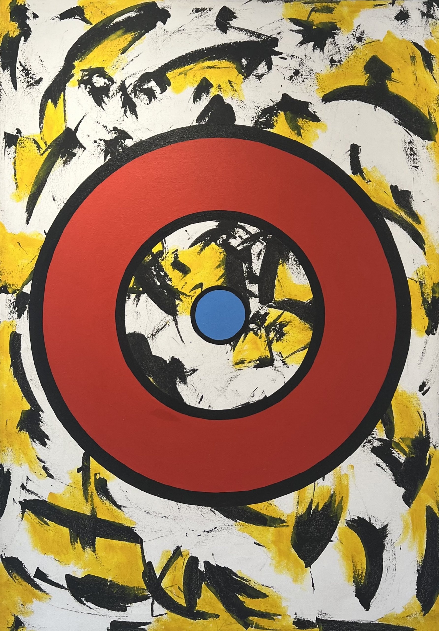 Stephen Loschen's "Red Circle" at Lucore Art