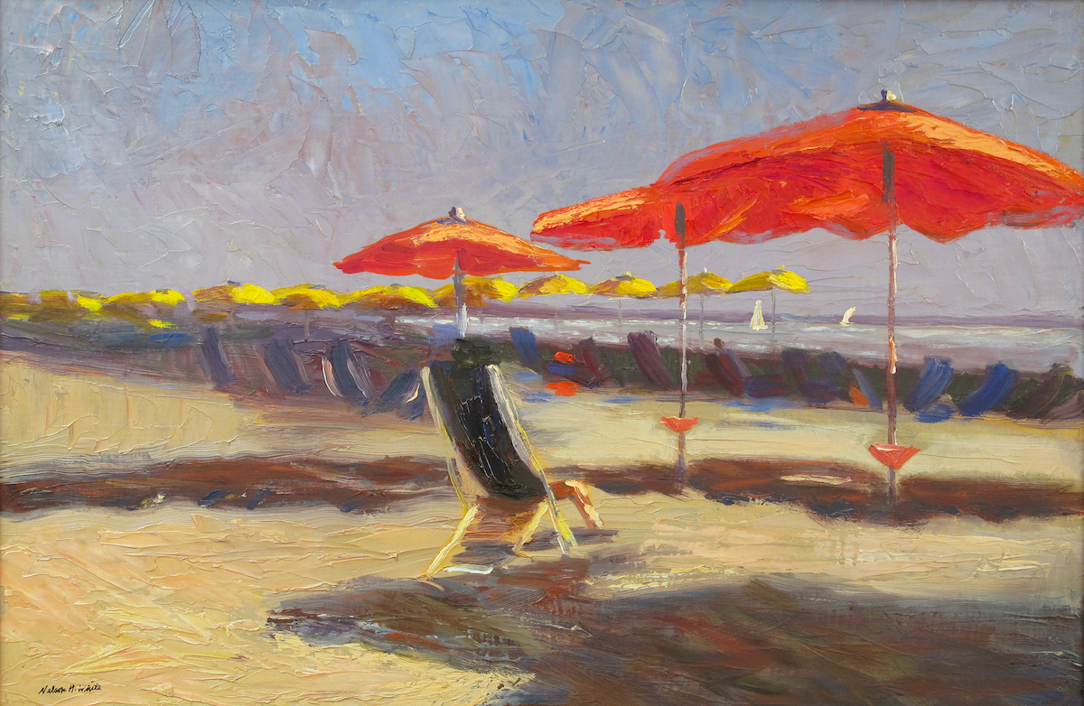 Nelson H. White "Viareggio Italy II," oil, 16 x 24 inches, 2008