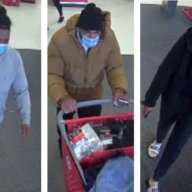 Police are asking the public to help ID these three suspects related to a theft at the Riverhead Target in February