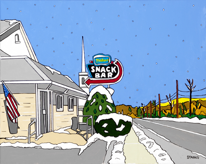 Mike Stanko's "Modern Snack Bar in Winter"